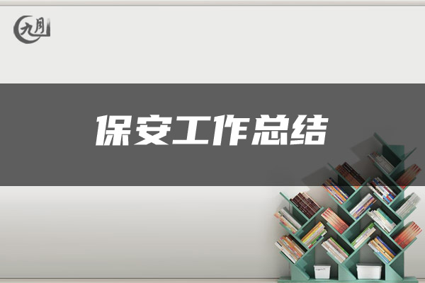 保安工作总结