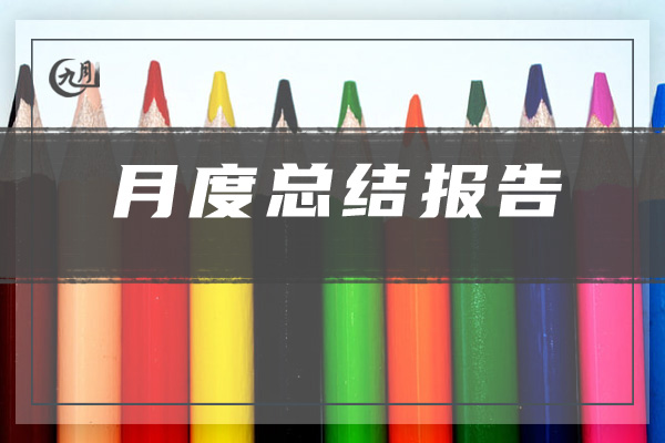 月度总结报告