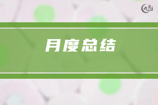 月度总结