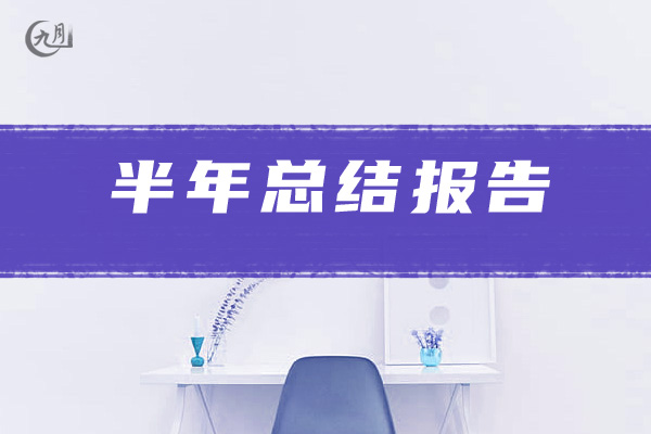 半年总结报告