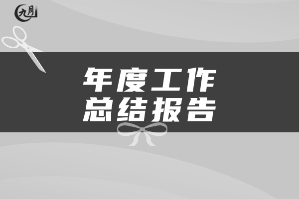 年度工作总结报告