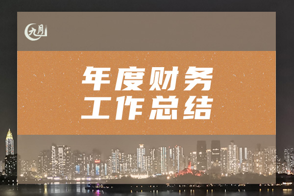 年度财务工作总结