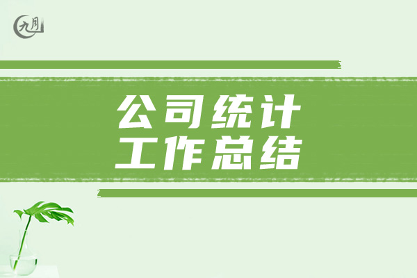 公司统计工作总结