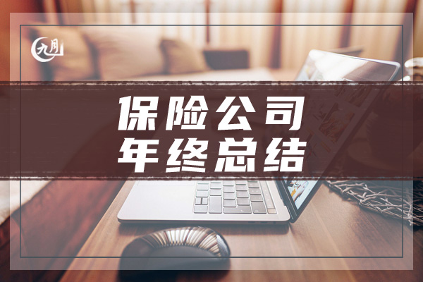 保险公司年终总结